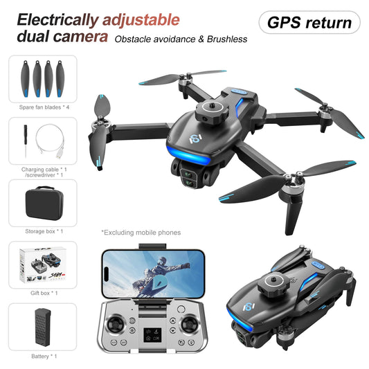 S181 Drone GPS 8K HD Profesional FPV Dron with 4k Camera RC Quadcopter Obstacle Avoidance Aerial Aircraft Photography Helicopter