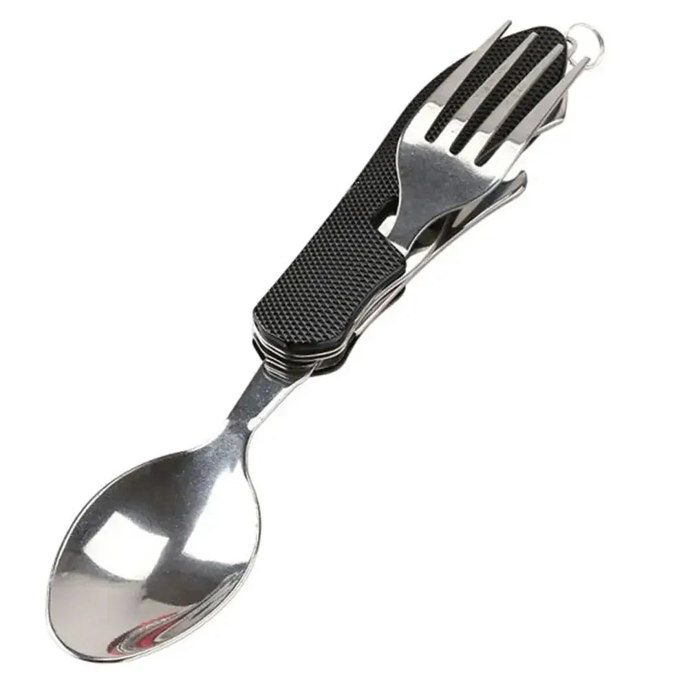 Foldable Tableware Combination Outdoor Portable Camping Set Flatware Kitchen and Home Folding Cutlery Picnic Dining Bar Garden