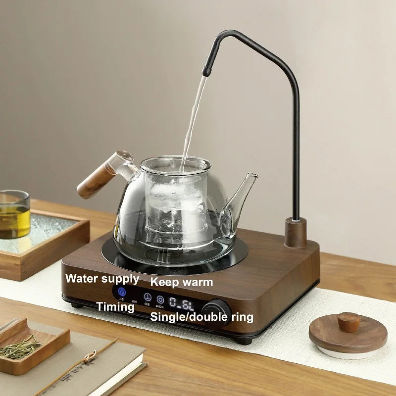 1500W Automatic Water Supply Electric Ceramic Stove Home Kung Fu Tea Stove Pumping Water Induction Cooker Kitchen Appliances
