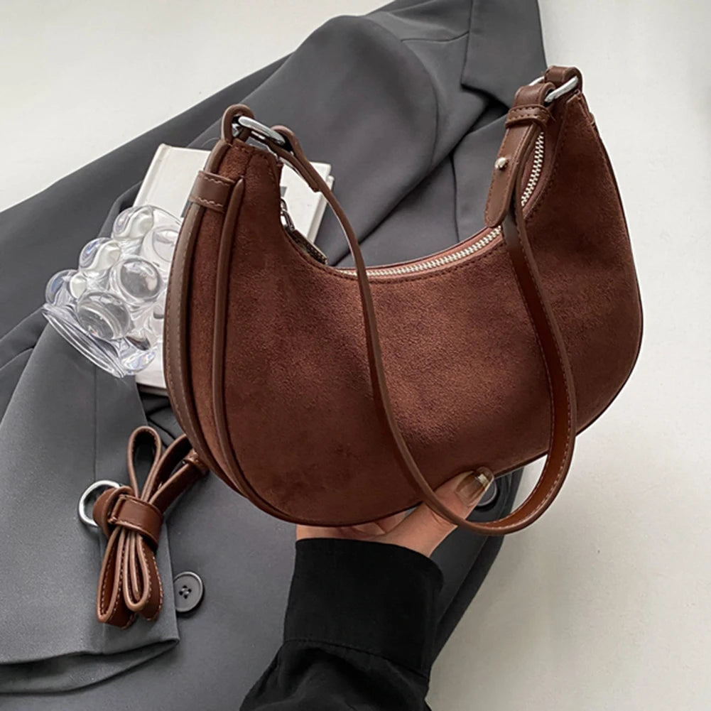 Women Tote Bags Casual Hobo Bag Crossbody Crescent Shoulder Bag Half Moon Chest Purses Female Fashion Travel Shopper Handbag