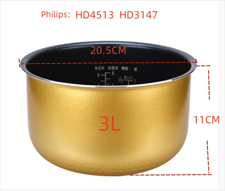 Suitable for electric pressure cooker 2L 3L 4L 5L 6L rice cooker non-stick liner