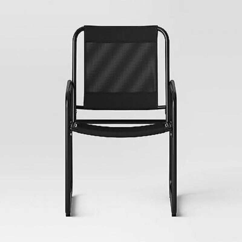 3pc Metal Patio Bistro Set, Outdoor Furniture Set - Black - Room Essentials