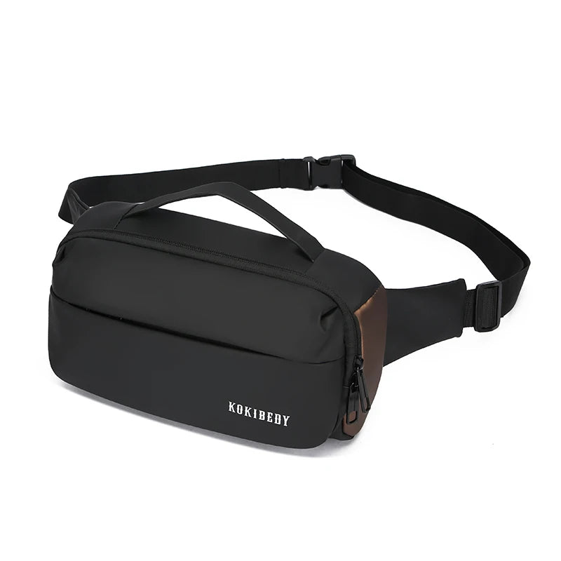 Fashion Business Waist Bag Multifunction Fanny Pack Men Belt Bag Casual Travel Storage Shoulder Crossbody Chest Bag Male Handbag
