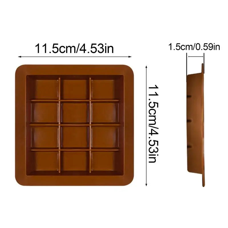 Silicone Chocolate Bar Mold Big Chocolate Candy Bar Mold Deep Large Thick Silicone Chocolate Bar Molds For Chocolate Energy