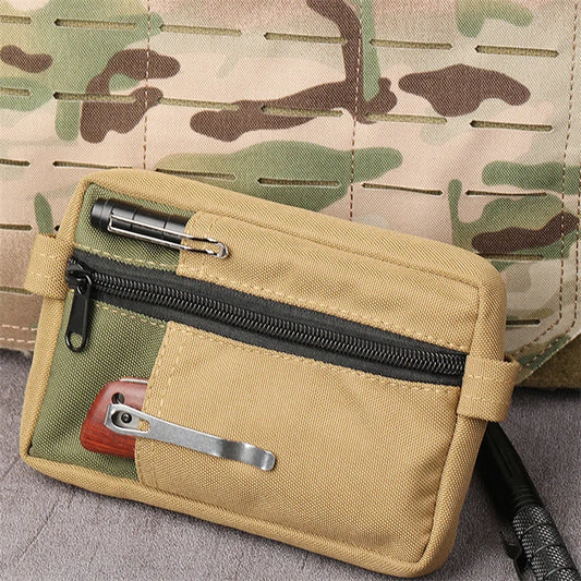 Outdoor Men's Toolkit Multi-functional Double Shoulder Small Hanging Bag Accessory Sundries Pouch Waist Bag