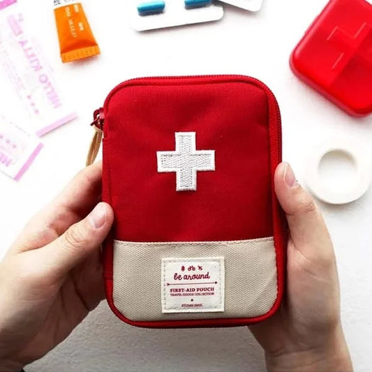 Outdoor First Aid Kit Bag Pouch Travel Outdoor Sports Emergency Kit Bag Small Pills Divider Storage Organizer