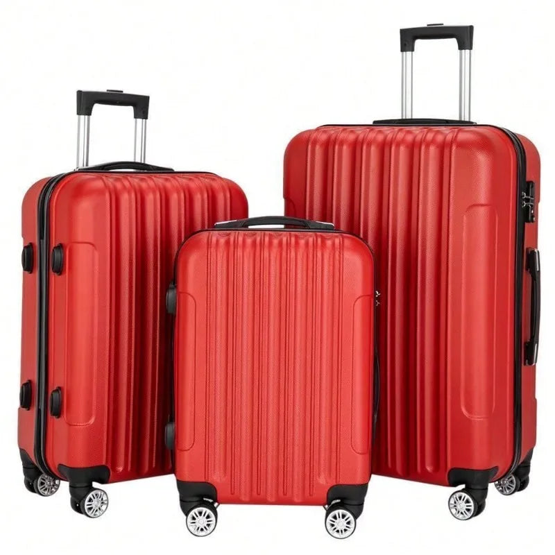 Travel Spinner Luggage Set ABS Trolley Carry On Suitcase TSA