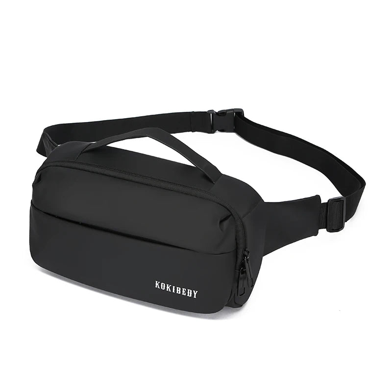 Fashion Business Waist Bag Multifunction Fanny Pack Men Belt Bag Casual Travel Storage Shoulder Crossbody Chest Bag Male Handbag