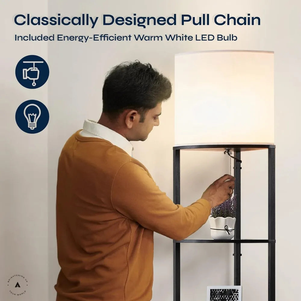 Alvis Edge 72" Floor Lamps for Living Room Decor