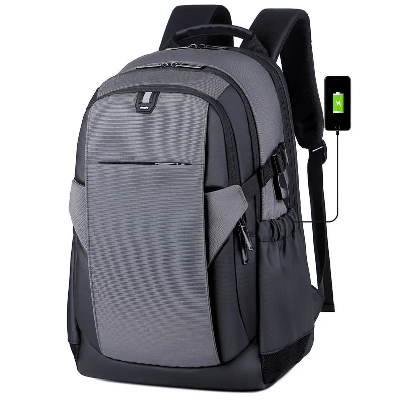 School Student Backpack Mens Large Capacity Business Travel Bags Waterproof Multifunctional USB Charging Laptop Backpacks