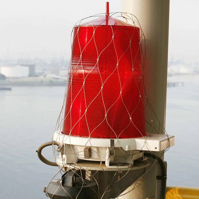 High Quality Stainless Steel Rope Mesh Lamp Shade Fishing Boat Searchlight Protection Net Corrosion Resistance
