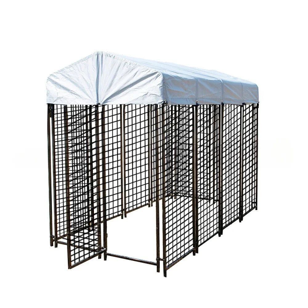 Large Outdoor Dog Kennel Run Panels, Heavy Duty Kennel Panel, Pet House for Farm Use, Black Powder Coated Indoor, New