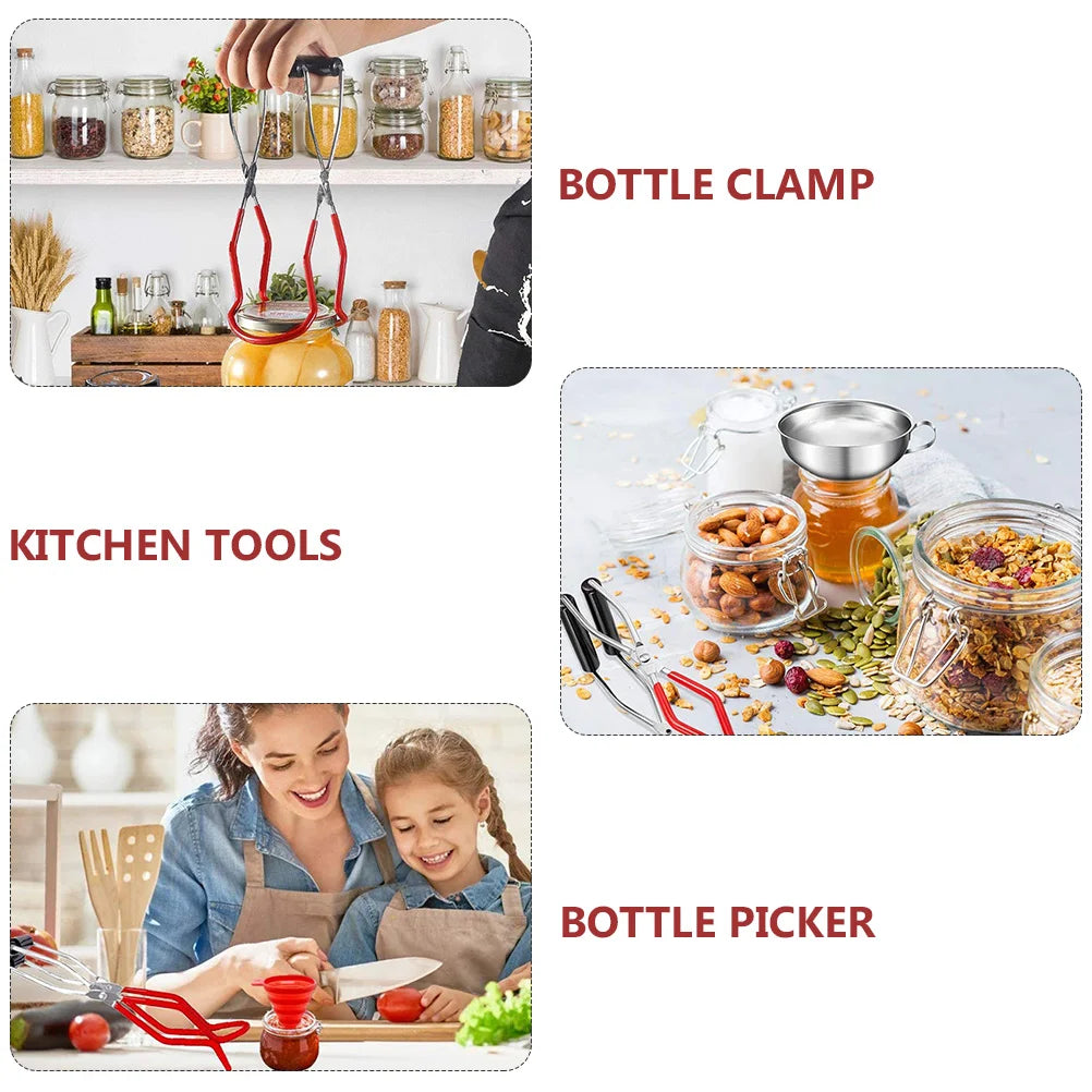 Can Clip Milk Bottle Tongs Flip Kit Stainless Steel Feeder Clamp Practical Kitchen Tools