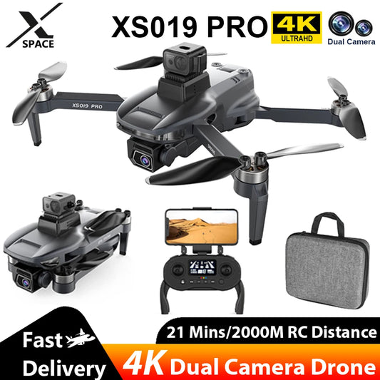 New XS019 Pro GPS Brushless RC Drone 4k EIS Camera Aerial UAV 540° Laser Obstacle Avoidance Foldable Quadcopter Dron Toys Gift