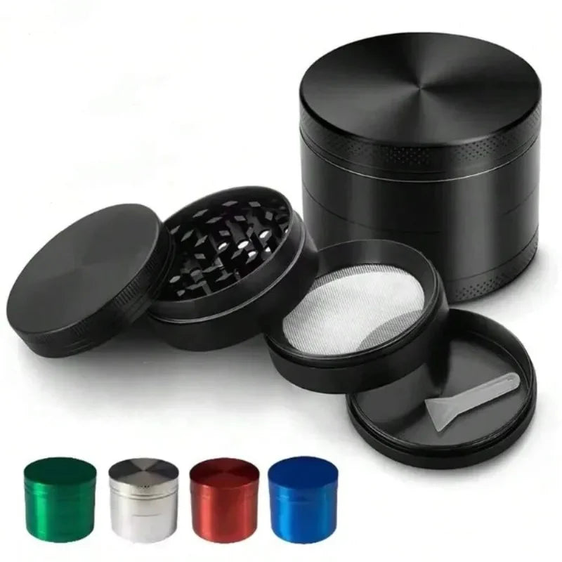 40/50mm Metal Herb Grinder Mill 4-Layers Spice Pepper Crusher Mortar Tobacco Herbal Raw Grinder Smoking Accessories Kitchen Tool