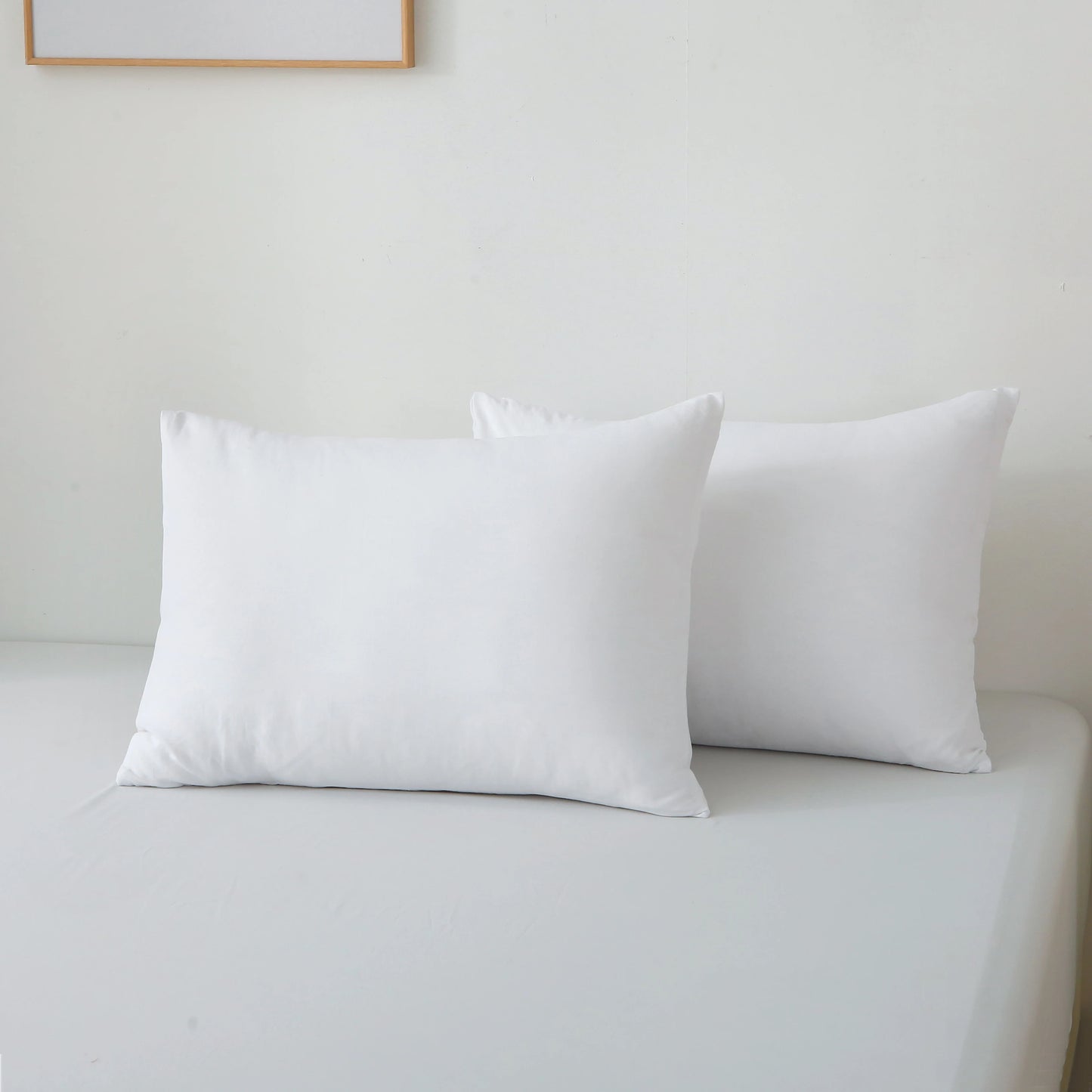 3 Pieces Solid Color Bedding Set with 1 Duvet Cover and 2 Pillow Shams, Comforter Not Included (King Size, White)