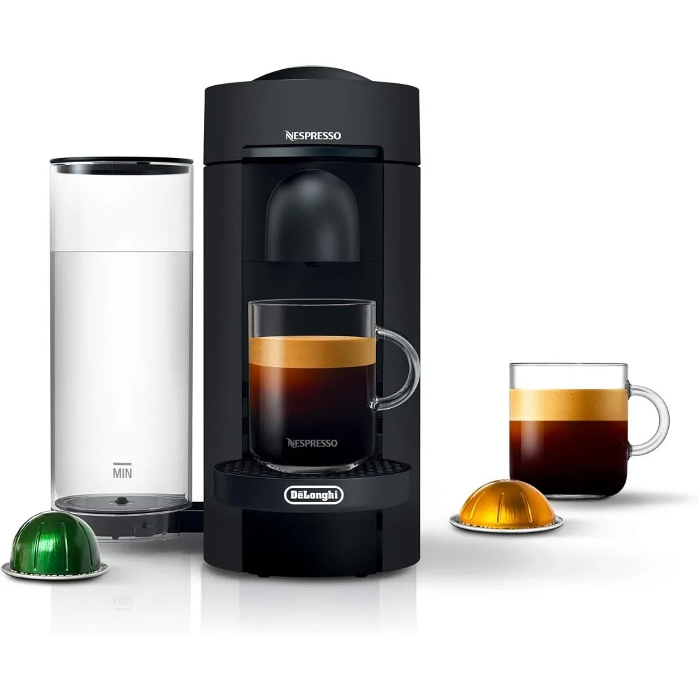 Nespresso VertuoPlus Coffee and Espresso Machine by De'Longhi, 5 fl.oz. Cherry Red