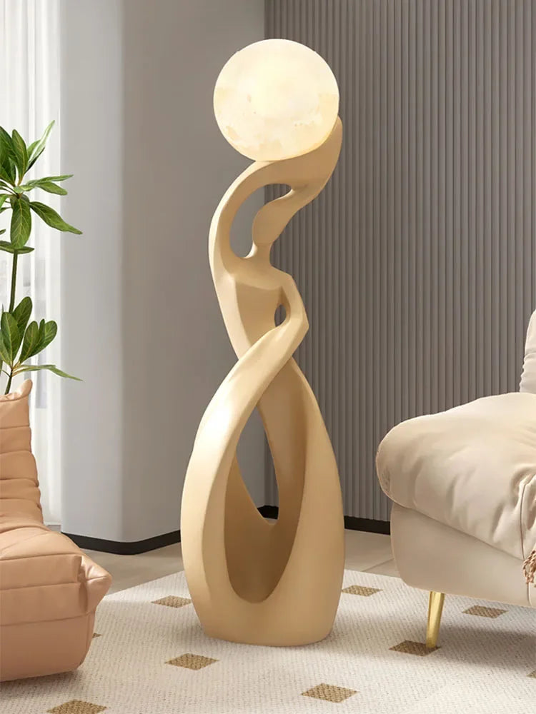 Sculpture 82cm Creative Abstract Art Ornament Lamp Luxury Living Room TV Cabinet Sofa Side Floor Decoration Home Decor Gift