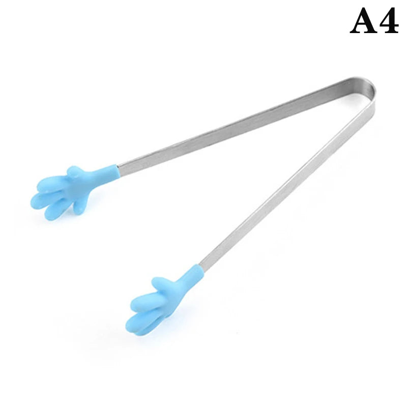 1PC Kitchen Cute Silicone Food Clip Bread Barbecue Clip High Temperature Resistant And Scalding Resistant Silicone Clip