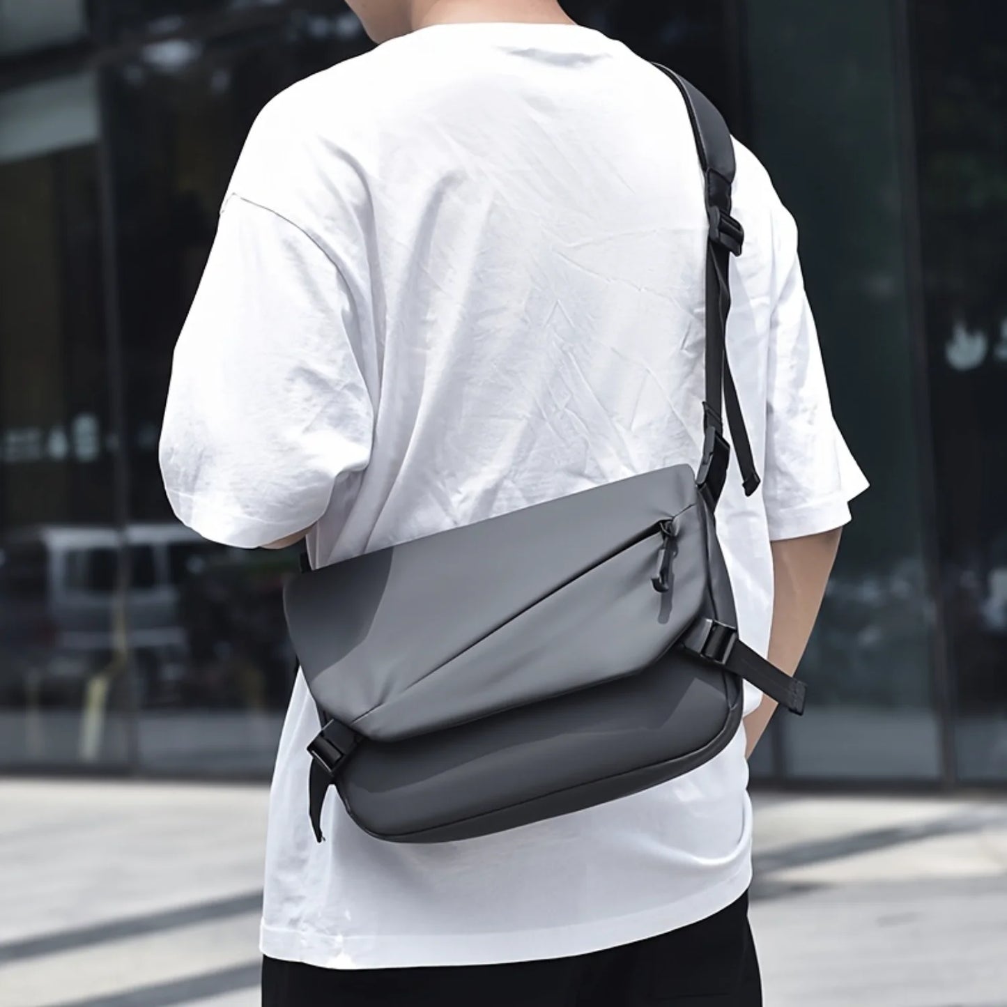 1pc Mens Trendy Shoulder Bag, Cycling Skateboard Sling Bag, Crossbody Bag For Hanging Out & Daily Commute Small bladder Ulac Mtb