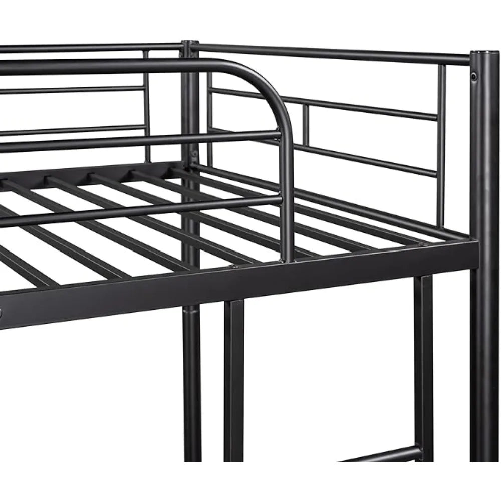 Headboards & Footboards Bunk Bed,Twin Over Twin Metal Bunk Bed,Metal Bunk Bed Twin with Ladder and Safety Rail Bed Frames