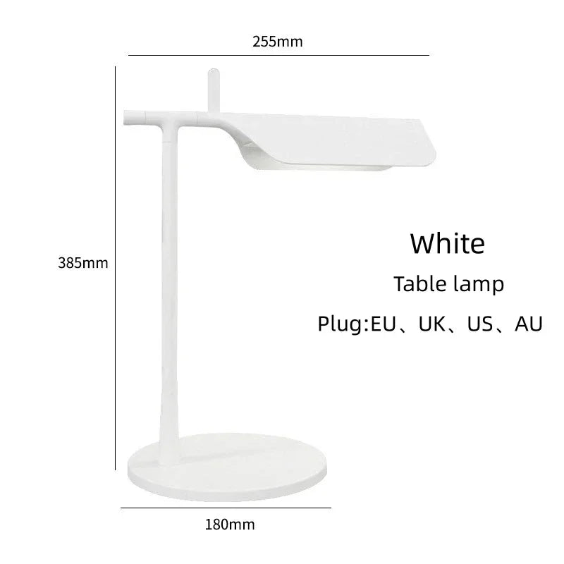 Italian Designer TAB Floor Lamp Table Light Minimalist LED Read Lighting for Bedoom Study Living Room Idoor Standting Decoration