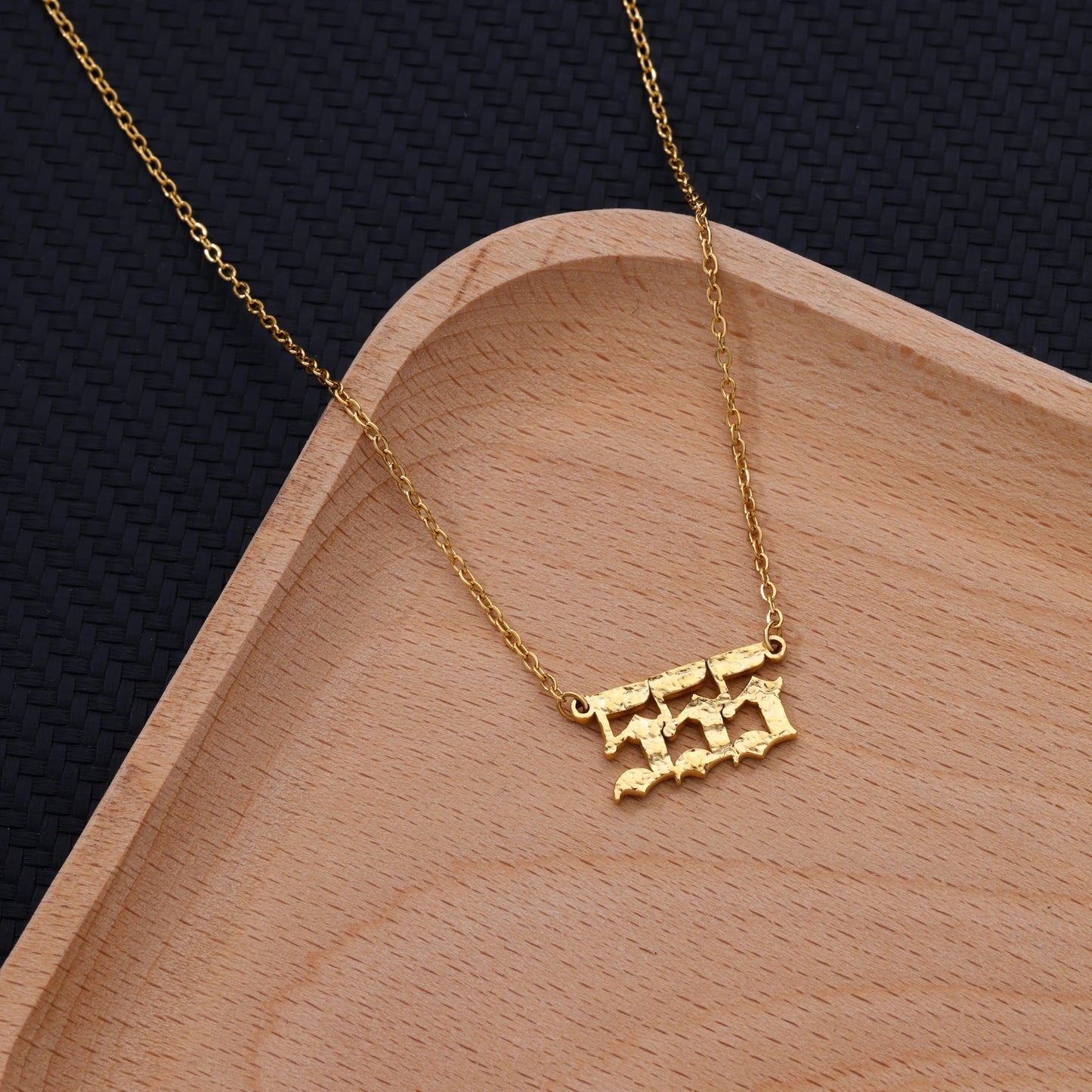 Stainless Steel Number Necklaces For Women Men Gold Color 111 222 333 444 555 777 888 999 666 000 Pendant Necklace Jewelry Neck