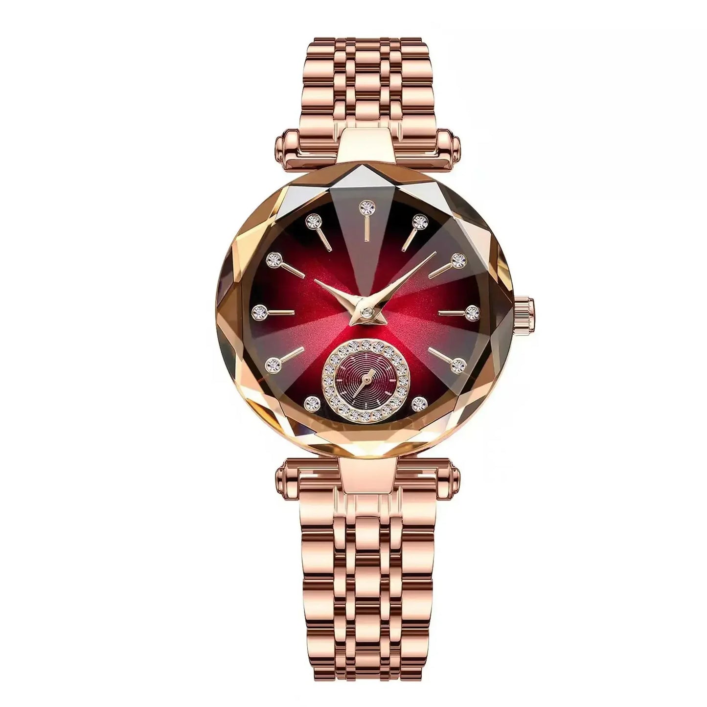 Luxury Woman Wristwatch Elegant Waterproof Stainless Steel Watch for Ladies Dress Diamond Quartz Women Watches Relogio Feminino