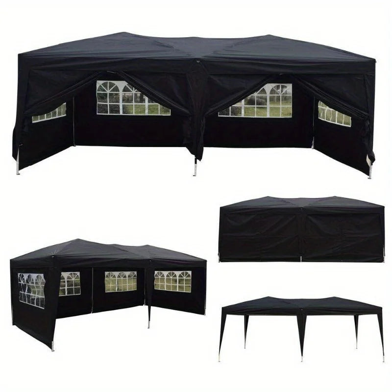 10'x 20' Outdoor EZ POP UP Party Tent Wedding Gazebo Canopy Marquee 6 Walls