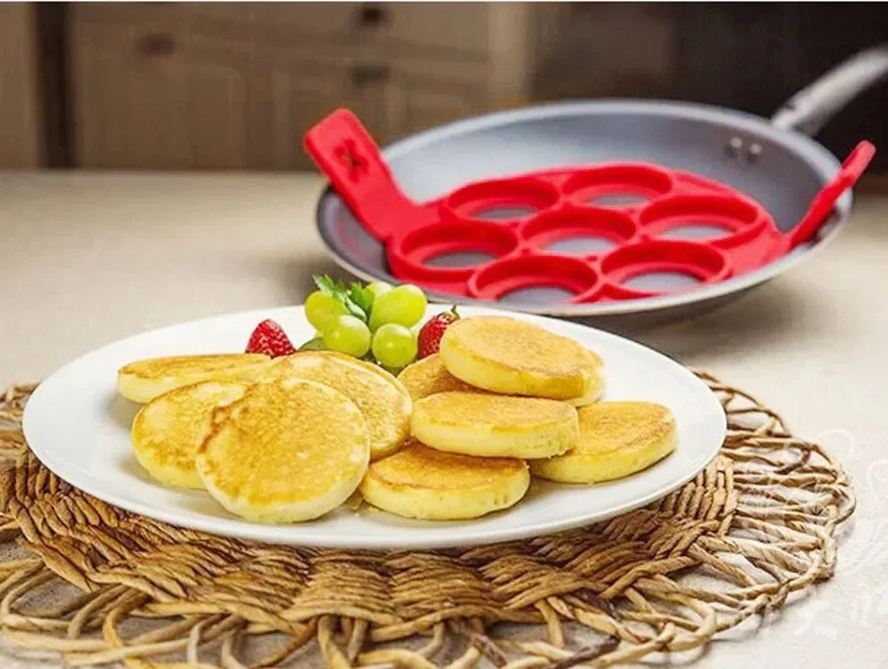 Fried Egg Mold Pancake Mold Maker Silicone Forms Non-stick Simple Operation Pancake Omelette Mold Kitchen Accessories