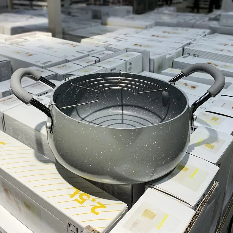 Tempura Deep Household Small Fryer Japanese Style Induction Cooker Universal Gas Universal Boss's Wife Keeps The Money Beaut