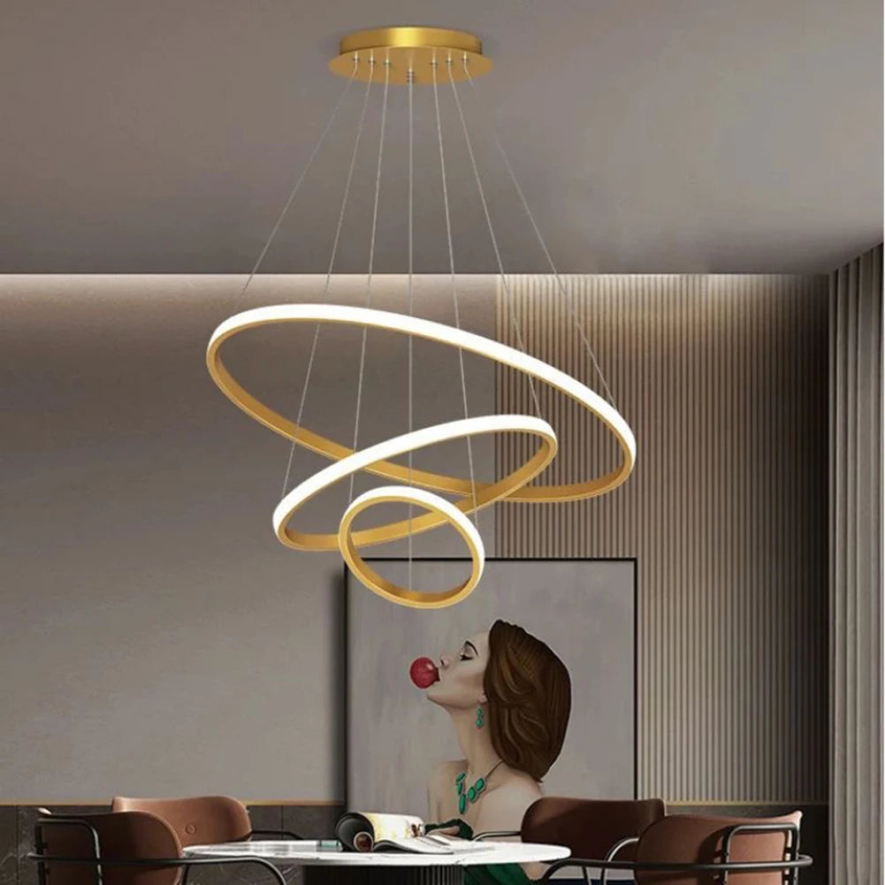 New Nordic Led Chandelier For Dining Lamps Modern Luxury Design And Hanging Lamp For Ceiling Living Room Lustre Pendant Lighting