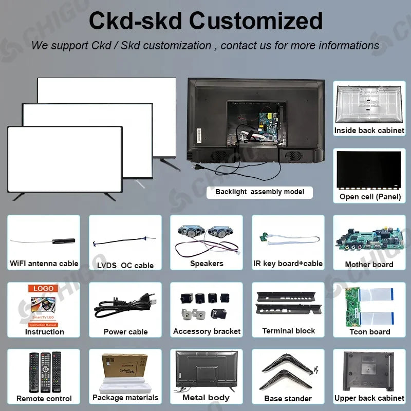 Wholesale LED TV Curved Screen 55 Inch Metal Frame Smart Android LCD TV Ultra HD 4K Smart Television 43 50 65 75 Inch For Option