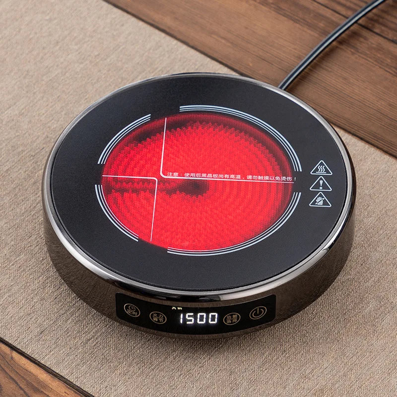 1500W Smart Electric Ceramic Stove Home Tea Making Machine Timed Coffee/Tea Hot Plates Multi-function Boiling Water Heater 220V
