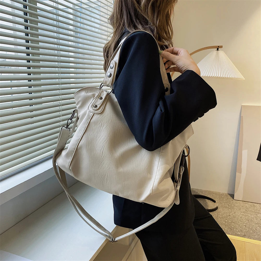 Large Totes Bag Women Shoulder Bags Large Capacity Crossbody Bags Leather Shoulder Side Tote Bag Female Shopper Handbags Wallet