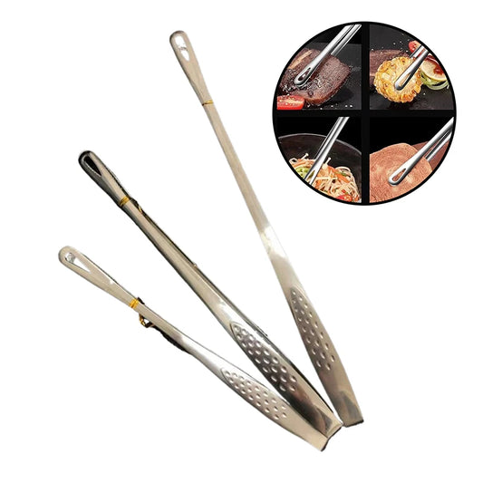 BBQ Food Tongs Barbecue Clip Stainless Steel Kitchen Food Meat Clip Non-slip Non-Stick Steak Clamp Cooking Tool For Grill Baking