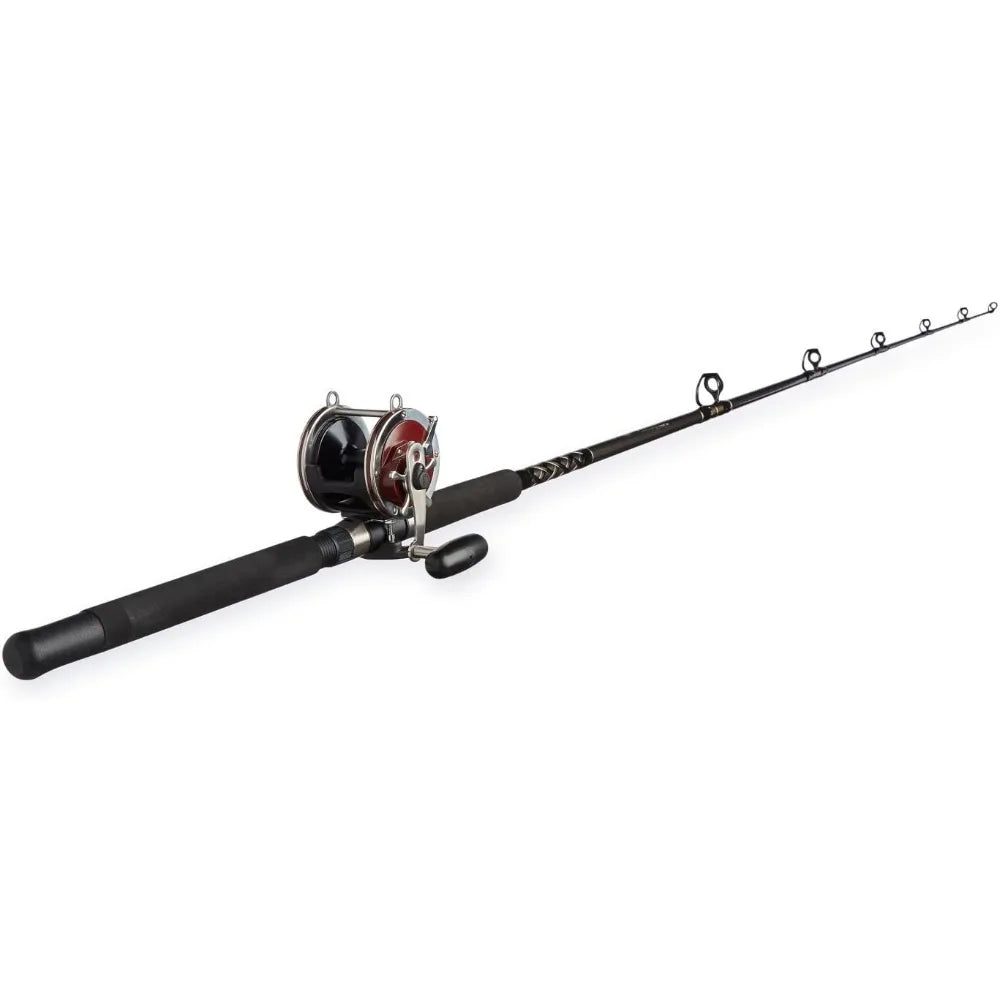 Special Senator 91332 Fishing Rod and Reel Combo, 6.5 Feet, Black/Smoke/Red