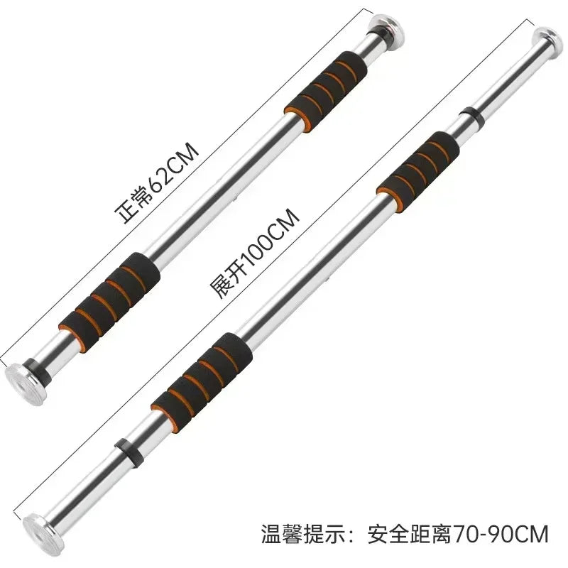 Gym Home Exercise Fitness Equipment Pull-up-bar Upgraded Punch-free Pull Up Bar Door Horizontal Bar Door Frame Wall Single Rod