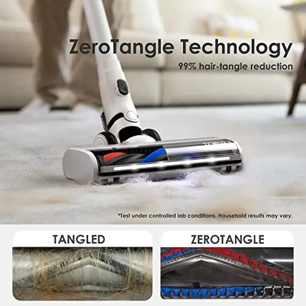 Pure ONE S15 Essentials Smart Cordless Vacuum Cleaner Stick Anti-Tangle Brush Fade-Free Suction Easy Clean ZeroTangle Technology