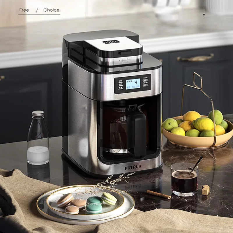 1200ml Electric Coffee Maker Machine Household Fully Automatic Coffee Maker Espresso Coffee Home Kitchen Appliance 220V