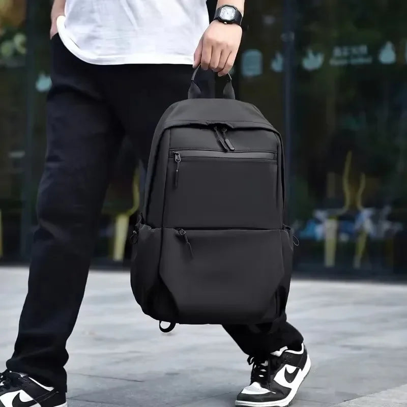 High Capacity Solid Zipper Waterproof Nylon Backpacks Business Computer Bag 2025 Hot Sale Man's Bag Paquete Masculino Mochila