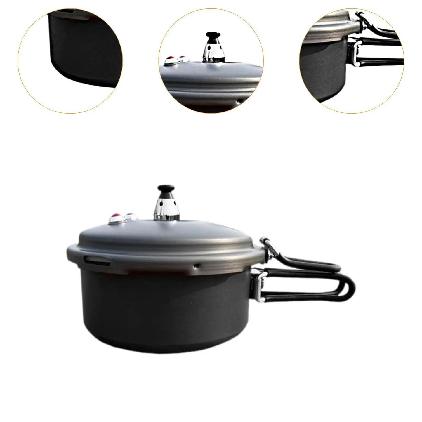 Camping Pressure Cooker Portable Small Rice Cooker for Home Outdoor Kitchen