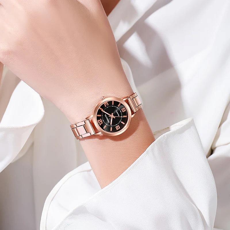 Casual Quartz Watch Women Stainless Steel Wristwatch Popular Top Brand relogios feminino reloj de mujer 시계 명품 luxe femme Saat