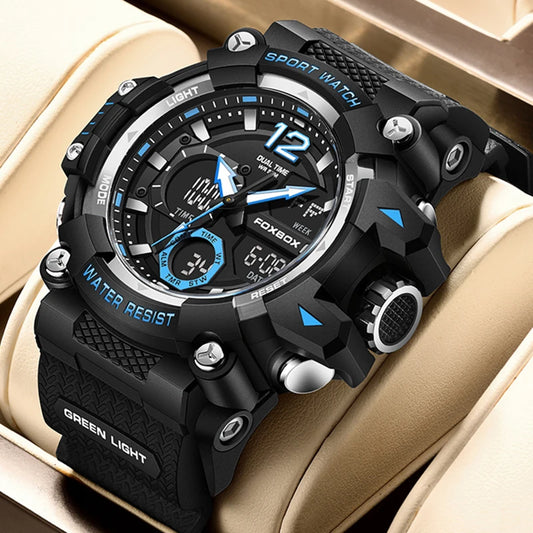 LIGE New Business Watch Men Fashion Military Sports Waterproof Watch For Men FOXBOX Top Brand Luxury Men's Quartz Wristwatches