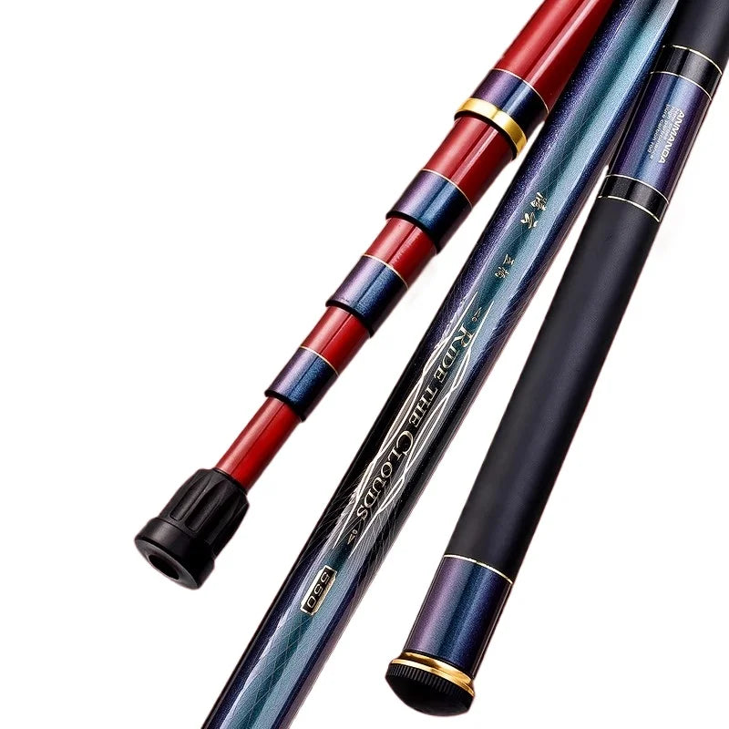 Anmanda TENGYUN Ultralight High Carbon Telescopic Rock Fishing DIp Net Pole Portable Landing Net Fishing Accessory 5m-6.5m