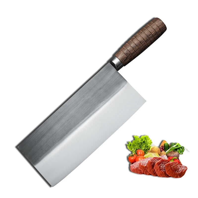 Forged Chinese Kitchen Knife Meat Cleaver Slicing Knife Sushi Filleting Knife Butcher Knife Chef Cooking Cutter