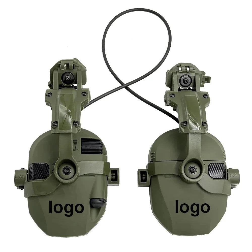 Active Helmet Mounted Earmuffs For Shooting Electronic Hearing Protection Ear Protect Noise Reduction Active Hunting Headphone