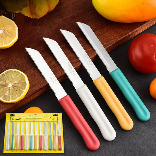 12pcs/Set Steak Knives Cutlery Set with Serrated Blade Dinner Knifes Set for Meat Bread Quality Kitchen Knife