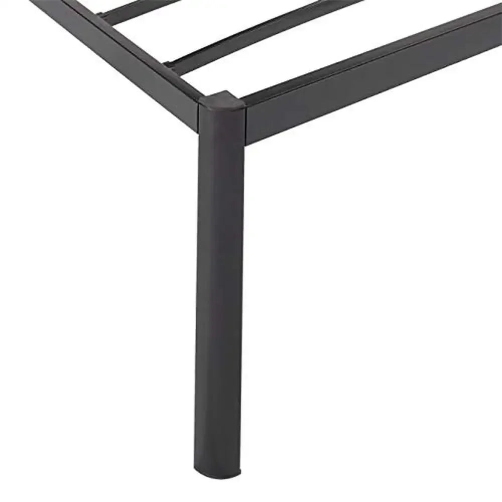 Durable Full Size Steel Platform Bed Frame with Non-Slip Steel Slats Easy Assembly 74.61 x 53.54 x 18.07 in 700lb Capacity Quiet
