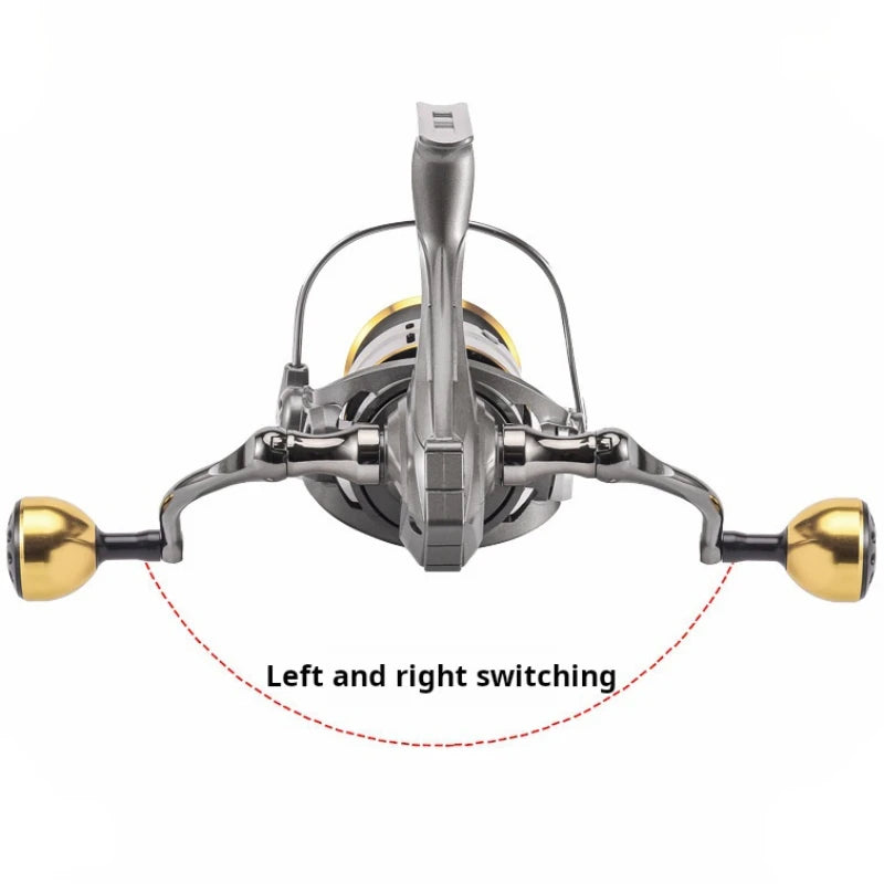 Soft glue Metal Bearing Spinning Fishing Reel 1000 2000 3000 4000 5000 6000 7000 18KG Powerful Reel Saltwater Fresh Water Drag